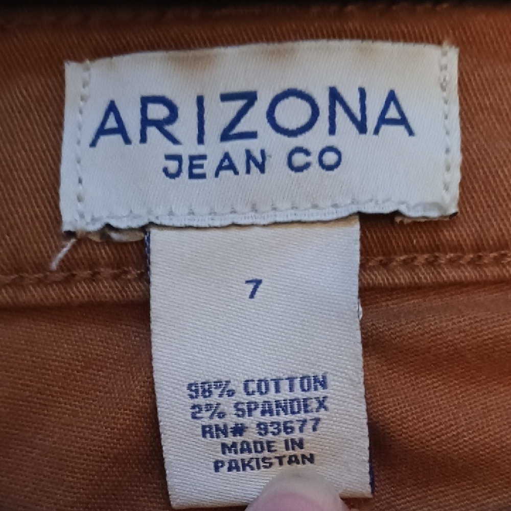 Brown Cotton Cargo Y2K Pants Arizona Jean Co Women's Size 7 EUC - Picture 3 of 5